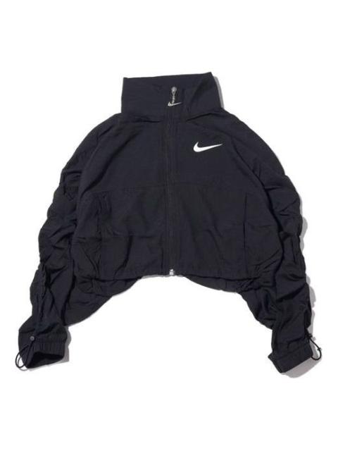 Nike (WMNS) Nike Swoosh Woven Jacket 'Navy White' CJ3774-010