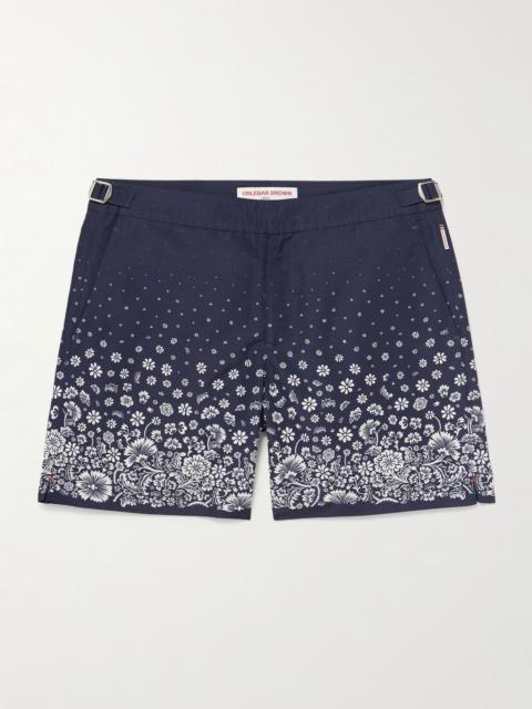 ORLEBAR BROWN Bulldog Plant Straight-Leg Mid-Length Recycled Swim Shorts Navy