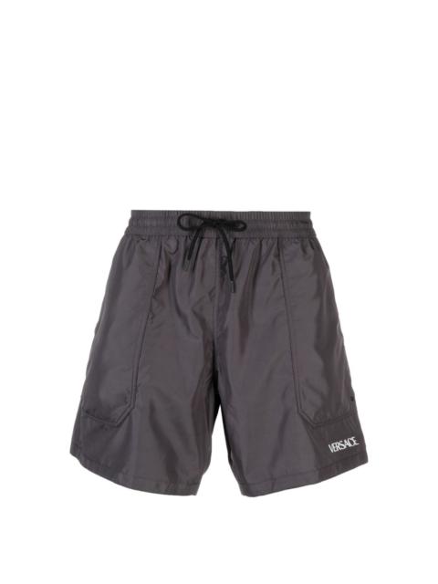 VERSACE reversible Barocco-print swim shorts