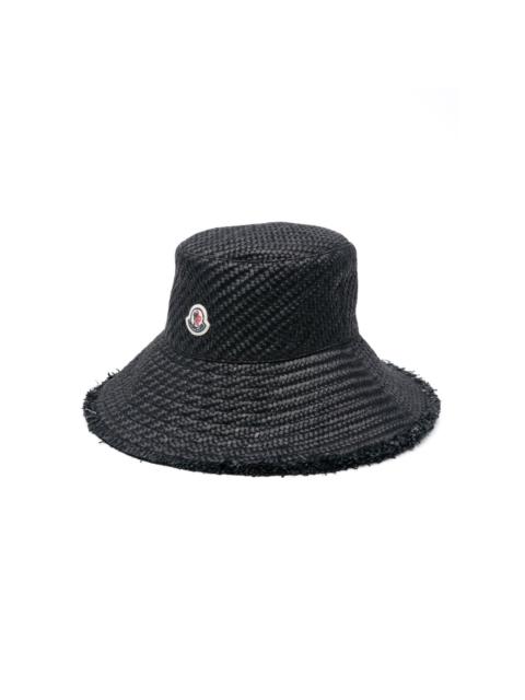 Moncler logo-appliquÃ© interwoven bucket hat