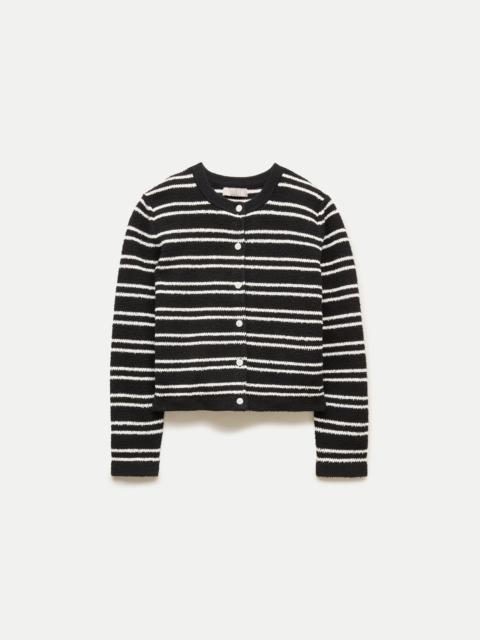 J.CREW Lady jacket in striped bouclé