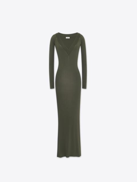 SAINT LAURENT long dress in knit
