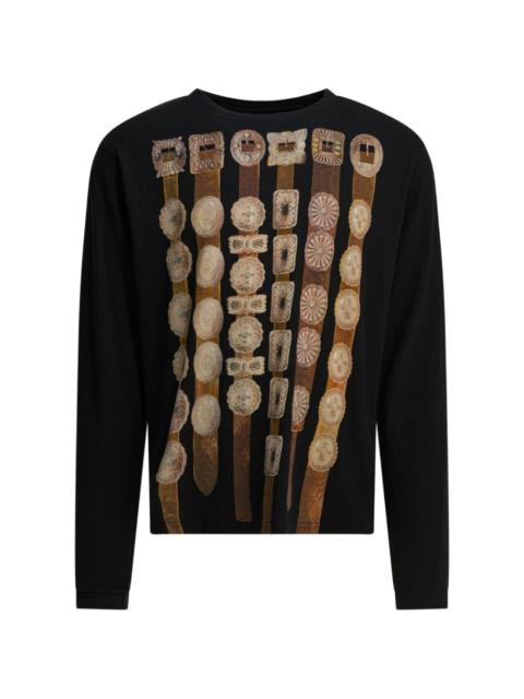 Kapital buckle-print T-shirt