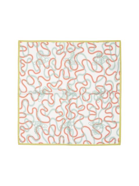 Vivienne Westwood Off-White Wiggle Orb Square Scarf