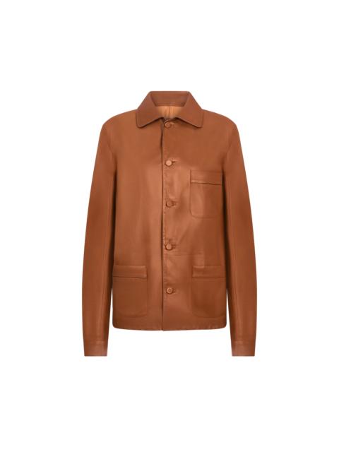 TOM FORD LIGHTWEIGHT LEATHER PAJAMA SHIRT