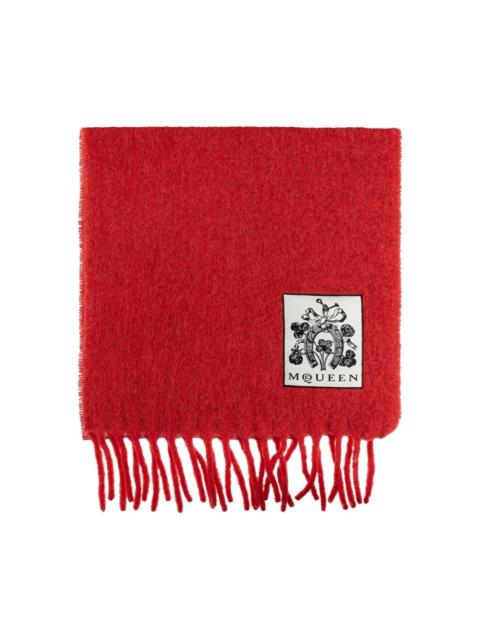 Alexander McQueen wool-blend scarf