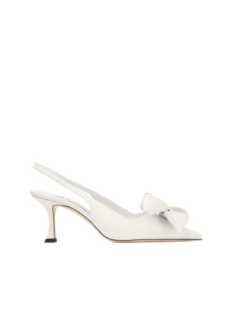 JIMMY CHOO oversize-bow slingback pumps