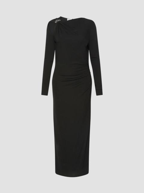 MARELLA Women's Jersey Dress with Asymmetric Detail - Black