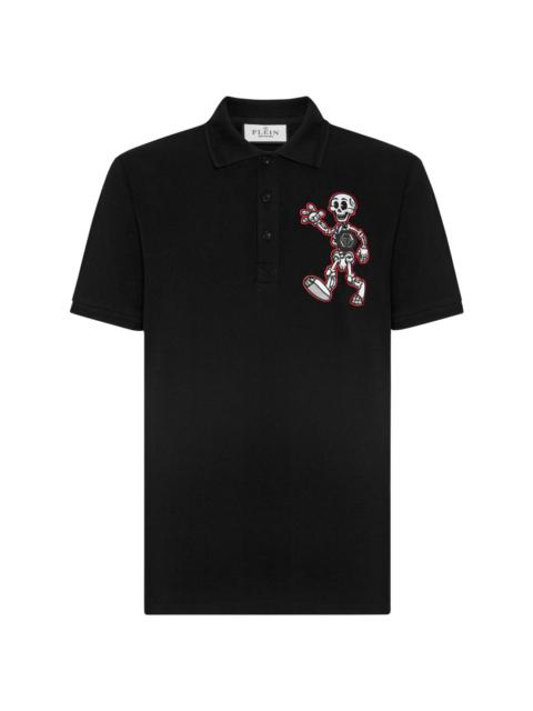 Skully Gang cotton polo shirt