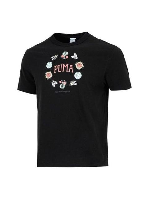 PUMA Downtown Graphic Tee 'Black' 535400-51