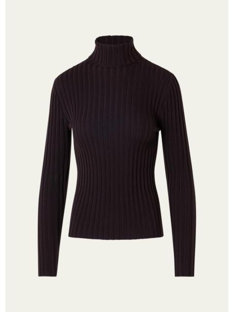 AKRIS Wool Knit Turtleneck Sweater