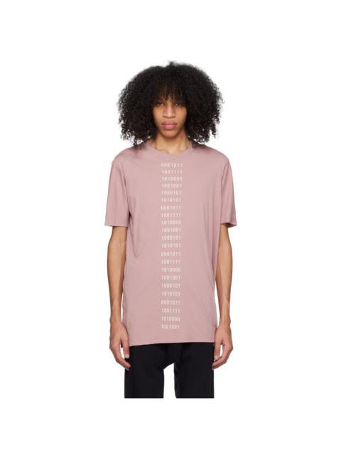 11 by Boris Bidjan Saberi Pink Garment-Dyed T-Shirt