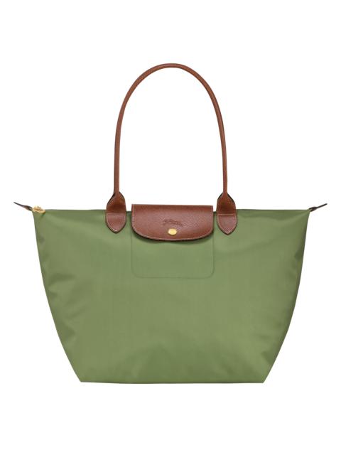 Longchamp Lime Green Leather Large Le Pliage Tote Longchamp