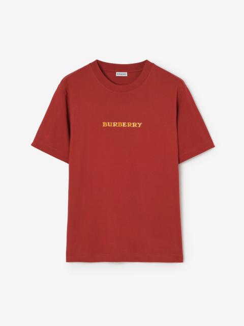 Burberry Heritage Logo Cotton T-shirt