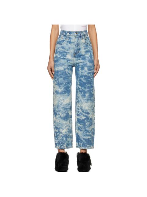ECKHAUS LATTA Blue Baggy Jeans