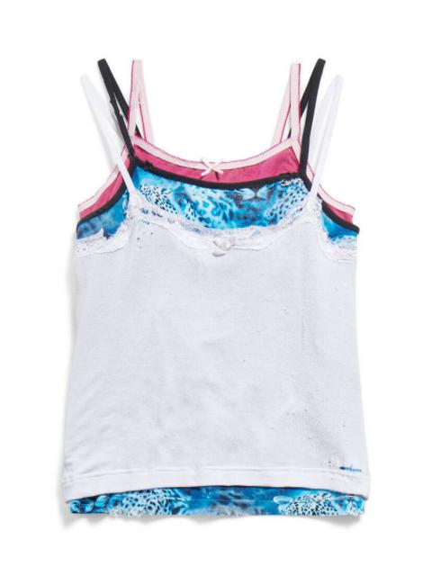 BALENCIAGA Men's Layered Top in Multicolored