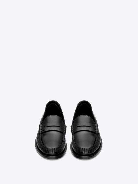 SAINT LAURENT le loafer penny slippers in smooth leather