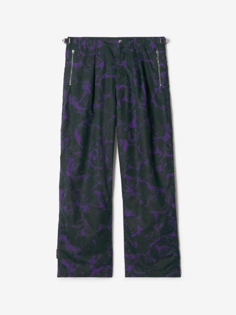 Burberry Rose Print Trousers
