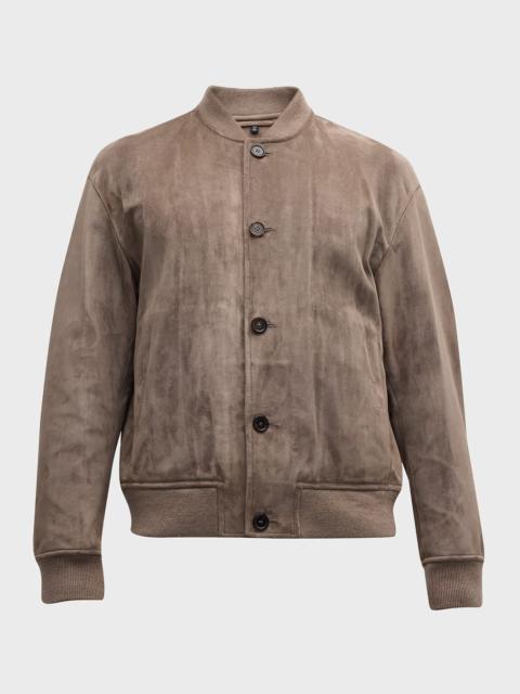 Men's Suede Blouson Jacket