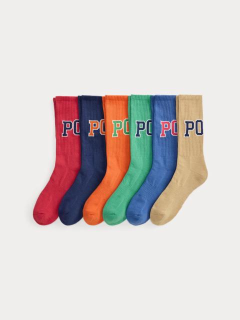 Polo Ralph Lauren Logo Crew Sock 6-Pack