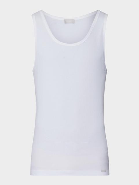 HANRO Men's Cotton Essentials 2.2 Ribbed Tank Top