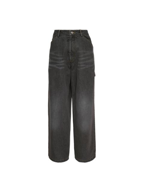 BONBOM Semi-Wide Work Jeans