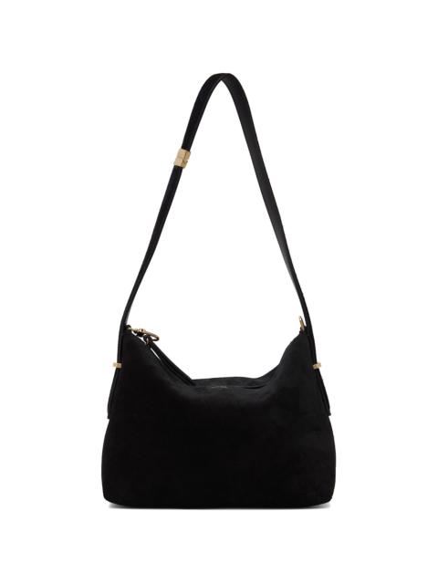 TOTEME Black Bevel Suede Wristlet Clutch