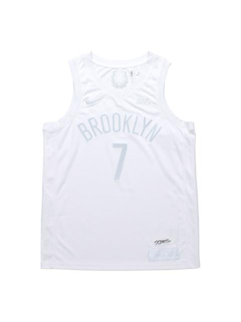 Nike Nike Men Basketball NBA Jersey Kevin Durant 20 Swingmen Jersey Basket Pria White CW7449-100