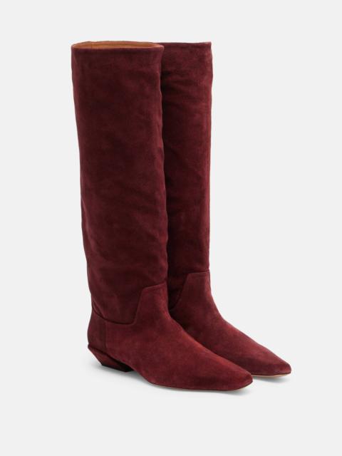 Bettina 25 suede knee-high boots