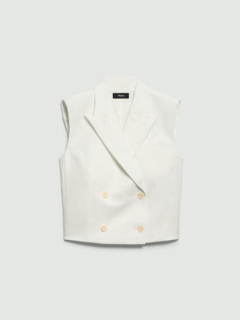 Theory Double-Breasted Vest in City Twill
