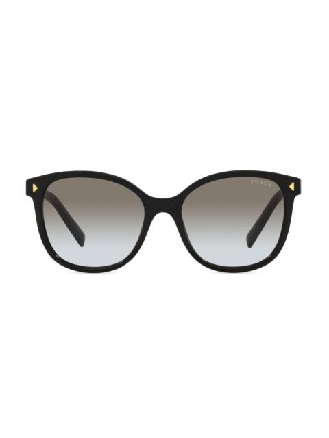 Prada Women's 53MM Round Sunglasses - Black
