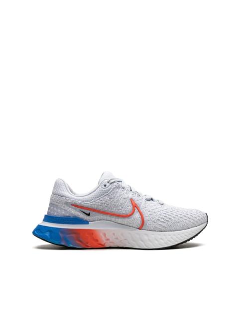 Nike React Infinity Run FK 3 "Grey Bright Crimson" sneakers