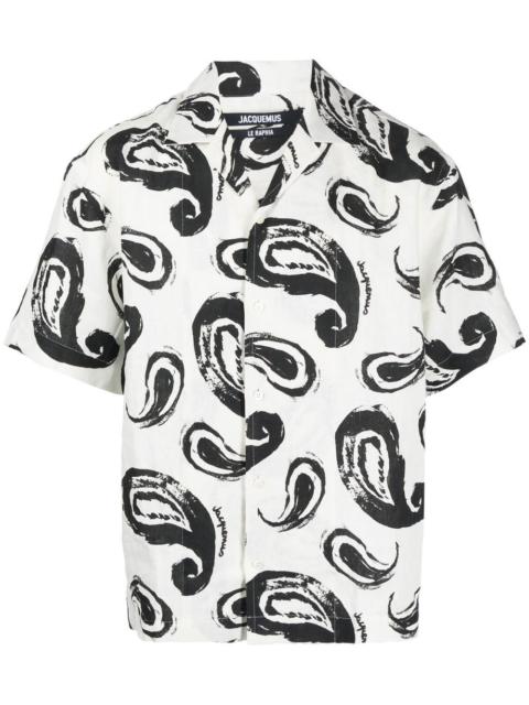 JACQUEMUS La Chemise Jean paisley-print 셔츠