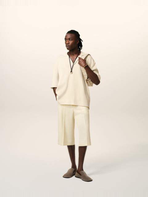 AMI Paris BEIGE SHORT SLEEVE POLO