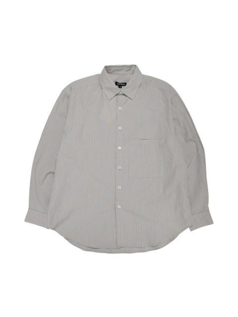evan kinori Big Shirt Two Organic Cotton Stripe Light Grey/Black