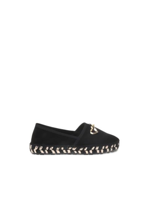 Moschino heart charm espadrilles