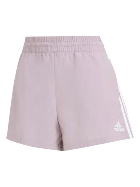 (WMNS) adidas Essentials 3-Stripes Woven Shorts Asia Sizing 'Light Mauve' IS1481