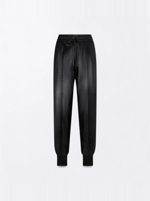 TOM FORD NAPPA LEATHER AND WOOL JOGGERS