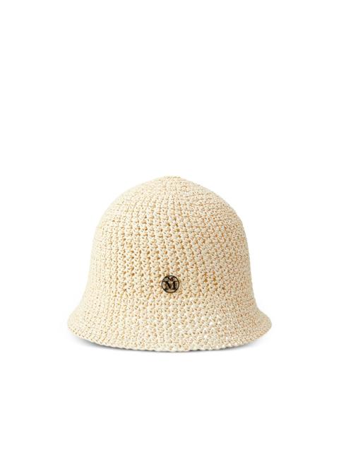 MAISON MICHEL Pablo logo-plaque hat