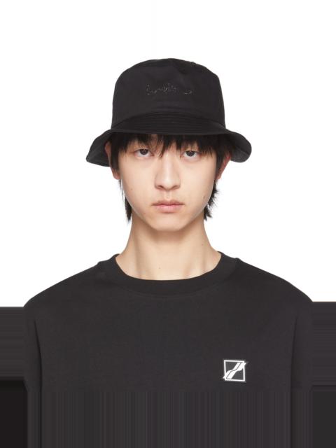 We11done Black Hotfix Star Bucket Hat