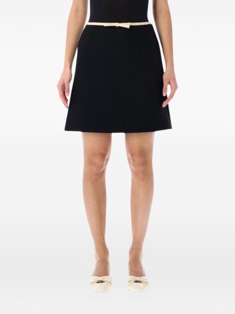 Valentino bow-trim mini skirt