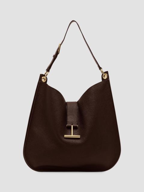 TOM FORD Women's Large Tara Leather Hobo Bag - Espresso