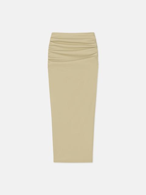 Nanushka Ruched Okobor™ Alt-Leather Midi Skirt