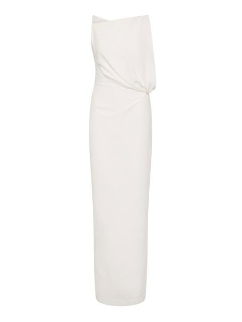 RACHEL GILBERT Claudia Structured Column Gown ivory
