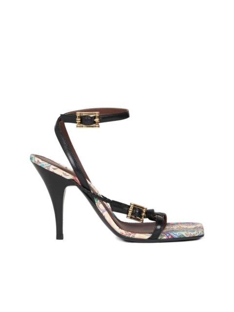 Etro 90mm leather high-heeled sandals