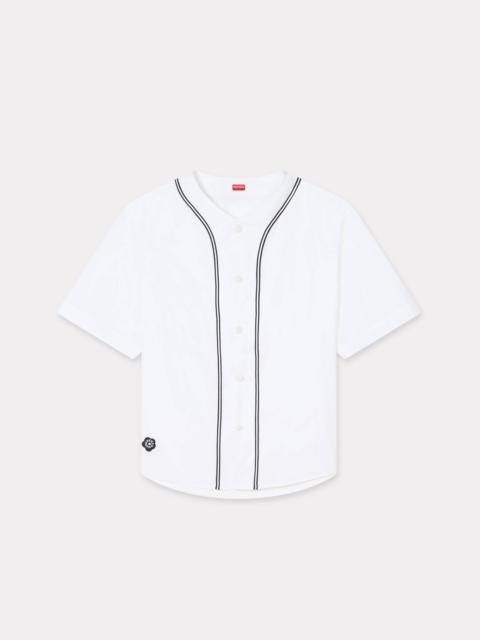 KENZO 'Boke Flower 2.0' baseball short sleeve shirt in cotton poplin