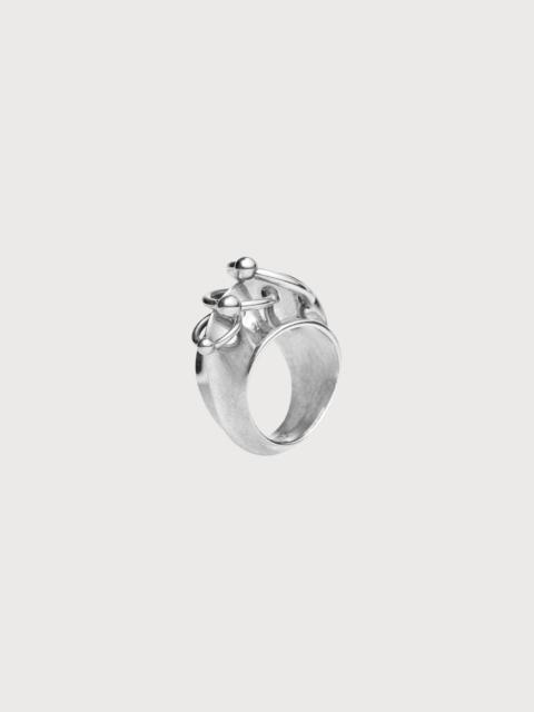 THE SILVER-TONE PIERCING RING