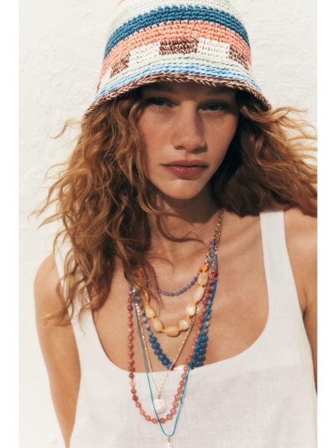 FREE PEOPLE Hailee Semiprecious Beaded Necklace
