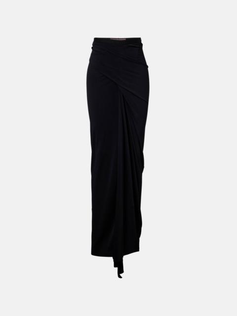 Rick Owens Lilies Lilies jersey maxi skirt