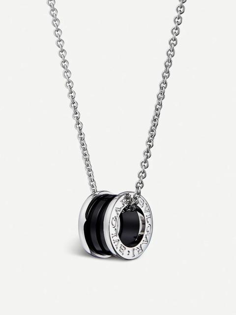 BVLGARI Save the Children black ceramic and sterling silver pendant necklace